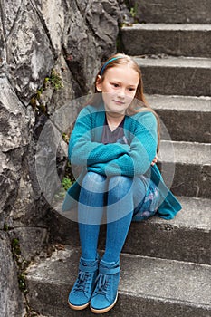 Portrait of a cute little girl