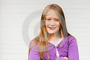 Portrait of a cute little girl