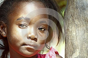 Portrait of cute malagasy girl