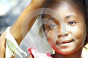 Portrait of cute malagasy girl
