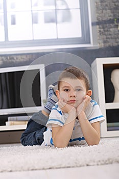 Portrait of cute preschooler boy