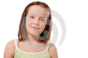 Portrait of cute smiling girl