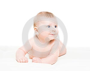 Portrait of a cute smiling infant baby