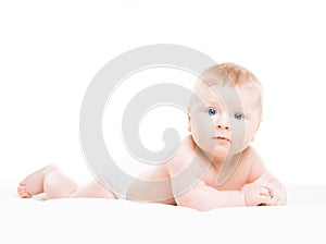 Portrait of a cute smiling infant baby