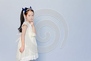 Portrait of a cute 6 years old Asian girl