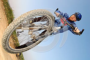 Portrait of cyclist