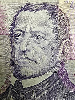 Portrait from czech currency Frantisek Palacky