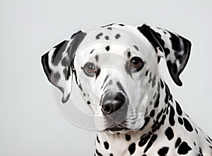 Portrait of the Dalmatian dog