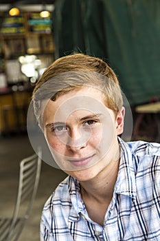 Portrait of a dapper teen boy