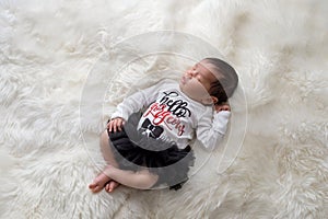 Newborn Baby Girl Wearing Tutu Bloomers