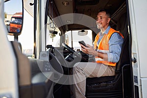 Portrait of delivery driver