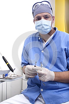 Portrait of a dentist photo