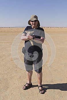 Portrait with desert fox