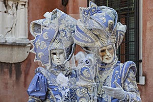 Portrait of a disguised Couple - Venice Carnival 2012