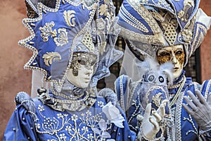 Portrait of a disguised Couple - Venice Carnival 2012