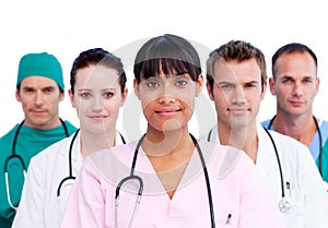 Portrait of a diverse medical team