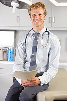 Portrait Of Doctor In Doctor's Office