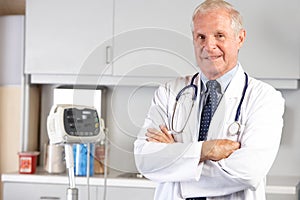 Portrait Of Doctor In Doctor's Office