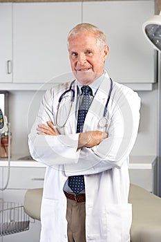 Portrait Of Doctor In Doctor's Office