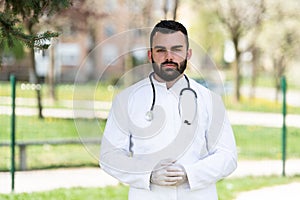 Portrait of a Doctor With Mask