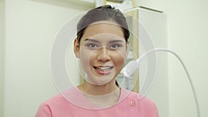 Portrait, doctor or nurse at a beauty clinic