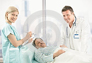 Portrait of doctor, nurse and patient