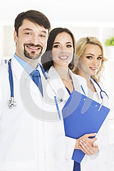 Portrait of doctors at medical office