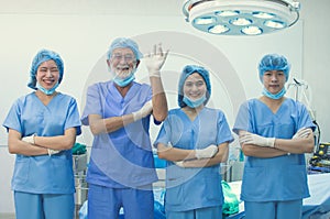 Portrait of doctors in operation room