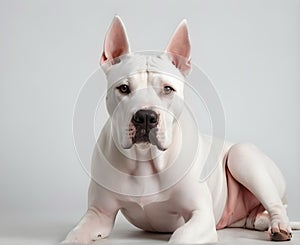 Portrait of the Dogo Argentino