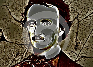 Portrait of Edgar Allen Poe photo