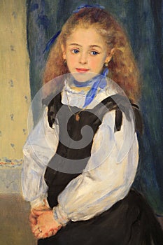 Portrait of of eight year old Mademoiselle Adelphine Legrand