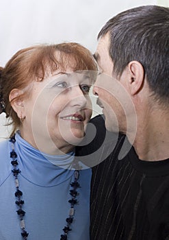 Portrait of an elderly couple. photo