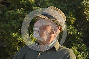 Portrait of an elderly italian man