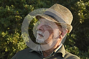 Portrait of an elderly italian man