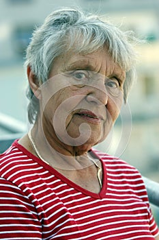 Portrait of an elderly lady, Mrs.