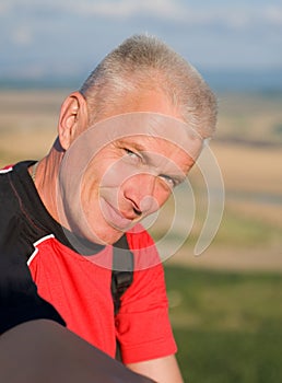 Portrait of elderly man