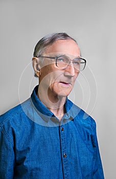 Portrait of elderly man