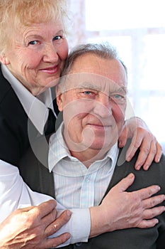 Portrait of elderly pair