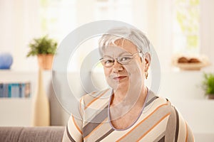 Portrait of elderly woman