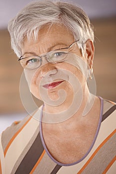 Portrait of elderly woman