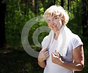 Portrait of an elderly woman