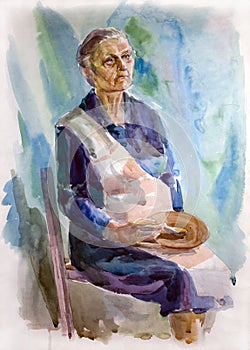 Portrait of elderly woman