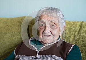 Portrait of an elderly woman