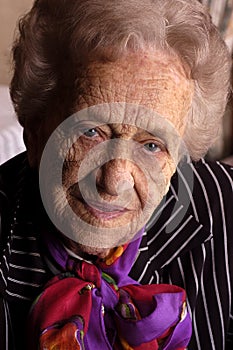 Portrait of an elderly women