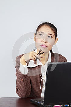 Portrait of elegant Asian business woman