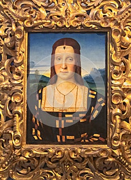 The Portrait of Elisabetta Gonzaga by Raphael