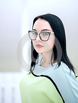 Portrait of Executive business woman with glasses