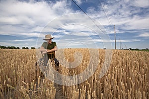 Portrait of Farmer in Field