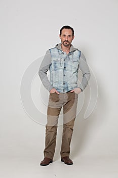 Portrait of fashion dressed man