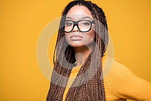 Portrait of fashionable young girl.